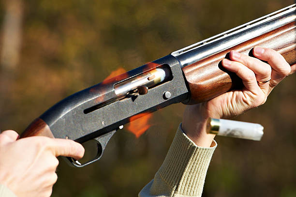 istock Time of shot from gun 177259270