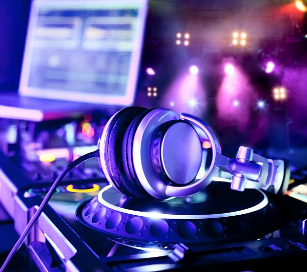 istock Dj mixer with headphones 177259329