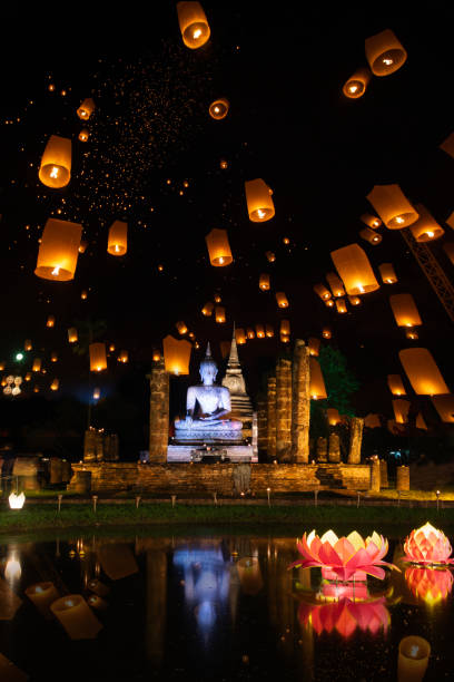 istock Loi Krathong Day, Sukhothai Historical Park, Thailand 1772595367
