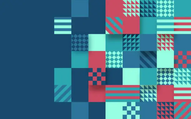 Vector illustration of Modern Pixel Texture Abstract Pattern Background