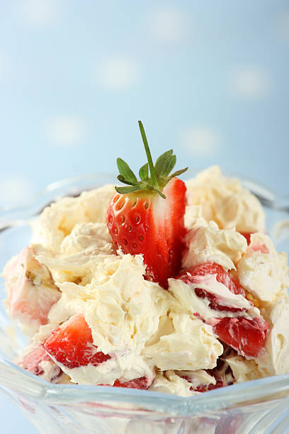 Strawberry Eaton Mess stock photo