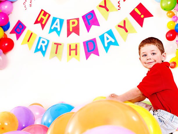 istock Child birthday party with boy. 177260590