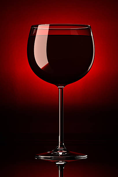 istock Alone glass with red wine XL 177261346