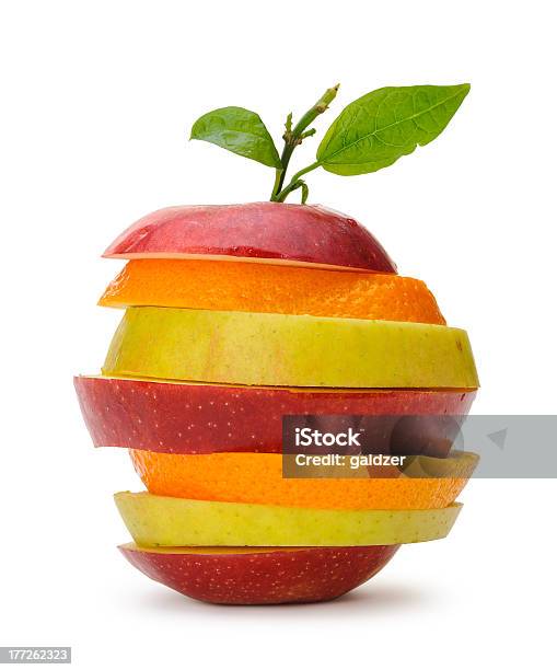 사과 오렌지 자르다 섹션 과일에 대한 스톡 사진 및 기타 이미지 - 과일, 더미, 슬라이스