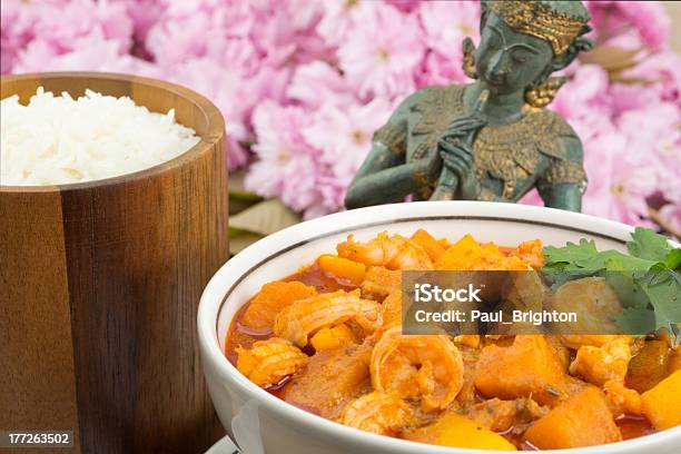 Foto de Kaeng Phet Kungchoo Chee Camarões e mais fotos de stock de Abóbora Butternut - Abóbora Butternut, Arroz - Alimento básico, Arroz Branco