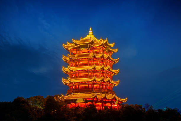 istock Night view of Yellow Crane Tower 1772639539