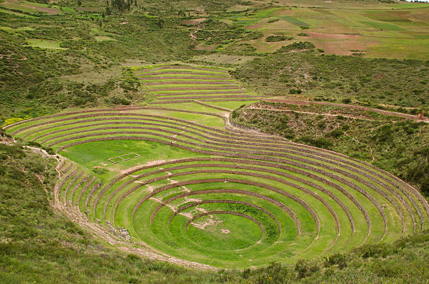 istock Agricultural Inca Terraces at Moray, Peru 177264174