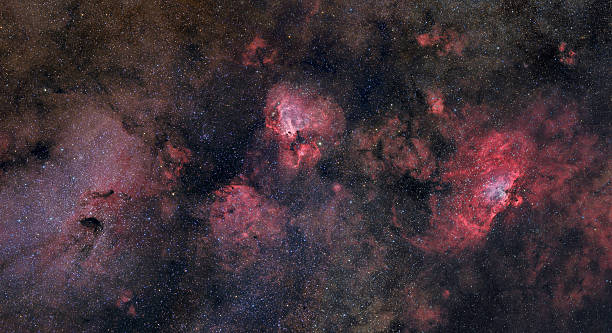 Nebulae of the Milky Way stock photo