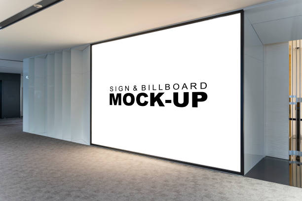 istock Large Mockup Billboard at Shopping Mall for Marketing 1772644179