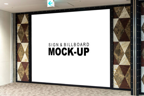 istock Large Mockup Billboard at Shopping Mall for Marketing 1772644744