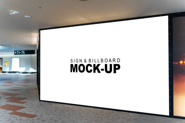 istock Large Mockup Billboard at Shopping Mall for Marketing 1772645297