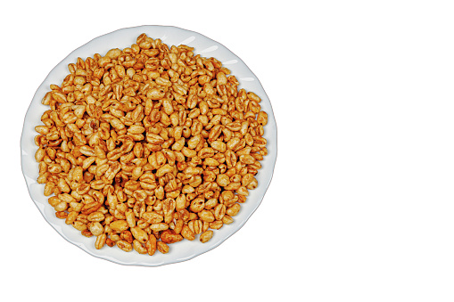 the product consists of honey-flavored puffed grains and flavorings, insulated