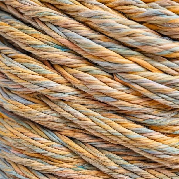 multi colored twisted rope for making cording and wrapping in various colors