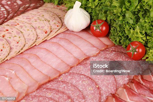 Foto de Delicatessen Prato De Carne e mais fotos de stock de Alimentos Defumados - Alimentos Defumados, Bacon, Buffet - Refeições