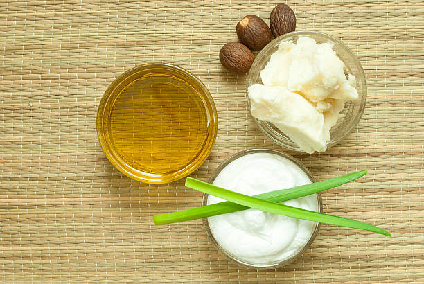 istock Shea butter, nuts,moisturizer and cosmetic oil 177268116
