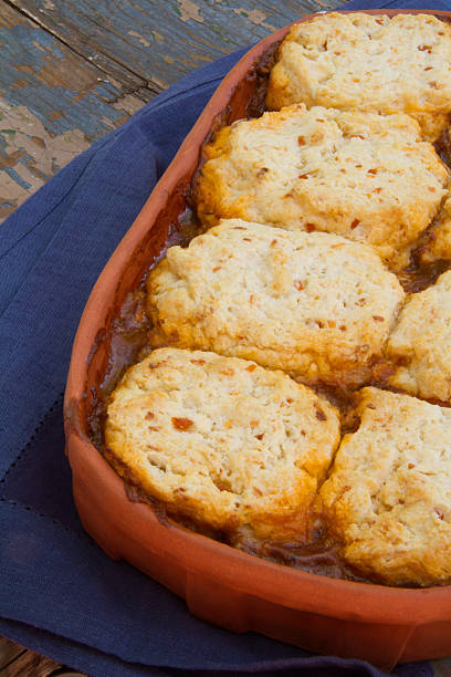 Cheese Biscuit Cobbler stock photo