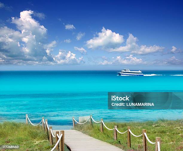 Illetas Illetes Beachn Turquoise Formentera Island Stock Photo - Download Image Now - Ferry, Formentera Island, Balearic Islands