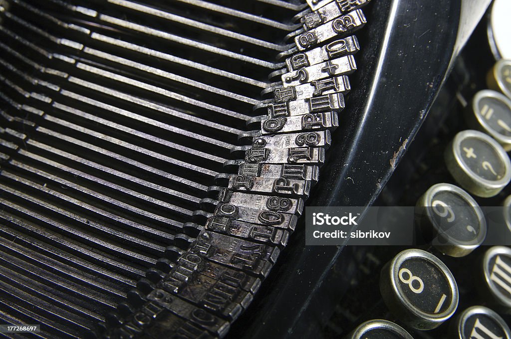 Máquina de datilografar - Foto de stock de Antigo royalty-free