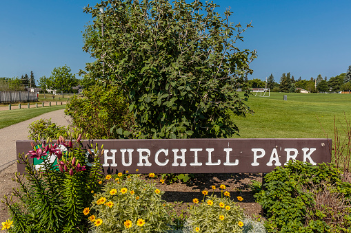 Churchill Park is located in the Adelaide Churchill neighborhood of Saskatoon.