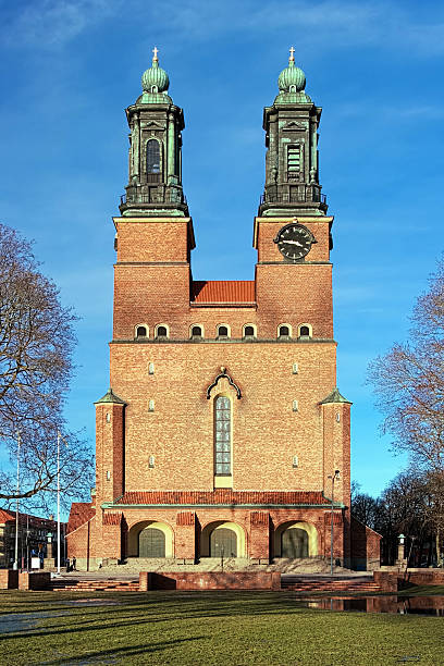 cloisters church in eskilstuna, sweden - eskilstuna bildbanksfoton och bilder