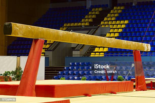 Gymnastic Balance Beam Stock Photo - Download Image Now - Balance Beam, Gymnastics, Close-up