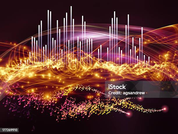 Abstrakte Visualisierung Wave Stockfoto und mehr Bilder von Note - Note, Abstrakt, Bewegung