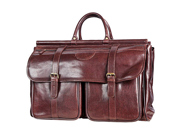 istock Brown men's hand bag 177270278