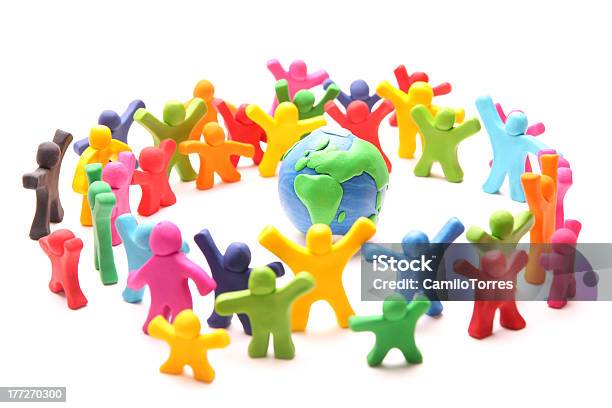 We Are The World Stock Photo - Download Image Now - Child's Play Clay, Sphere, Arrangement