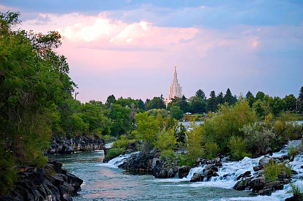 アイダホ州の中心 - snake river 写真 ストックフォトと画像