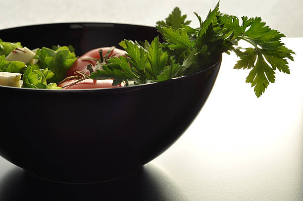 Bowl of fresh vegetables stock photo