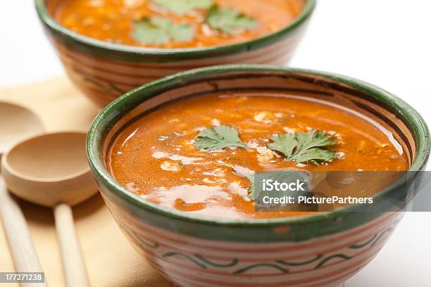 Moroccan Harira Soup Stock Photo - Download Image Now - Moroccan Culture, Morocco, Soup