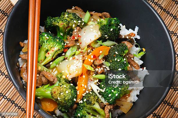 Beef Stirfry Stock Photo - Download Image Now - Beef, Broccoli, Carrot