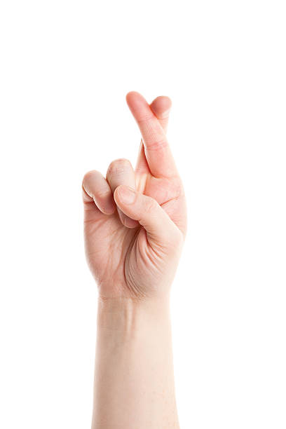 istock Finger crossed hand sign 177271558