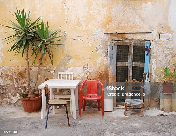 House In Gallipoli Italy Stock Photo - Download Image Now - Italy, Chair, Plastic