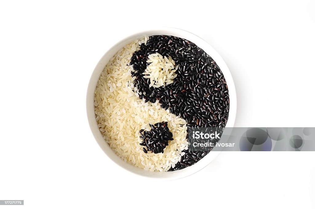Черный и белый Рис - Стоковые фото Еда роялти-фри