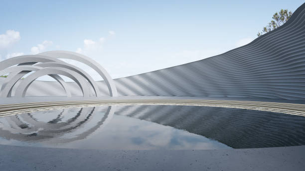 istock Abstract architecture design of modern building. 1772720332
