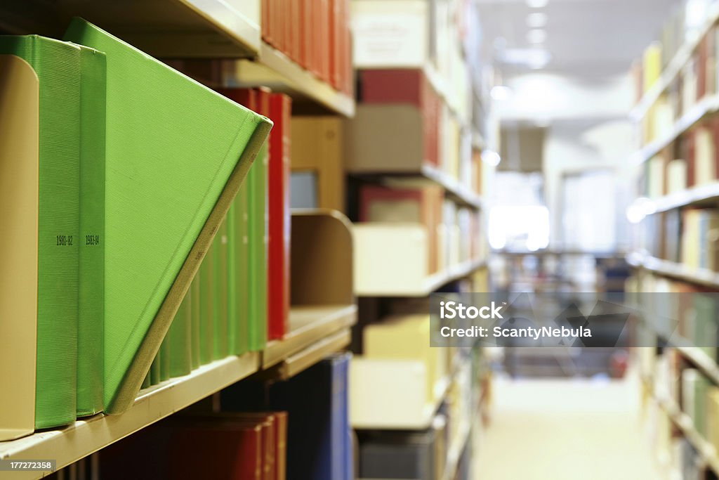 Libri della biblioteca - Foto stock royalty-free di Biblioteca