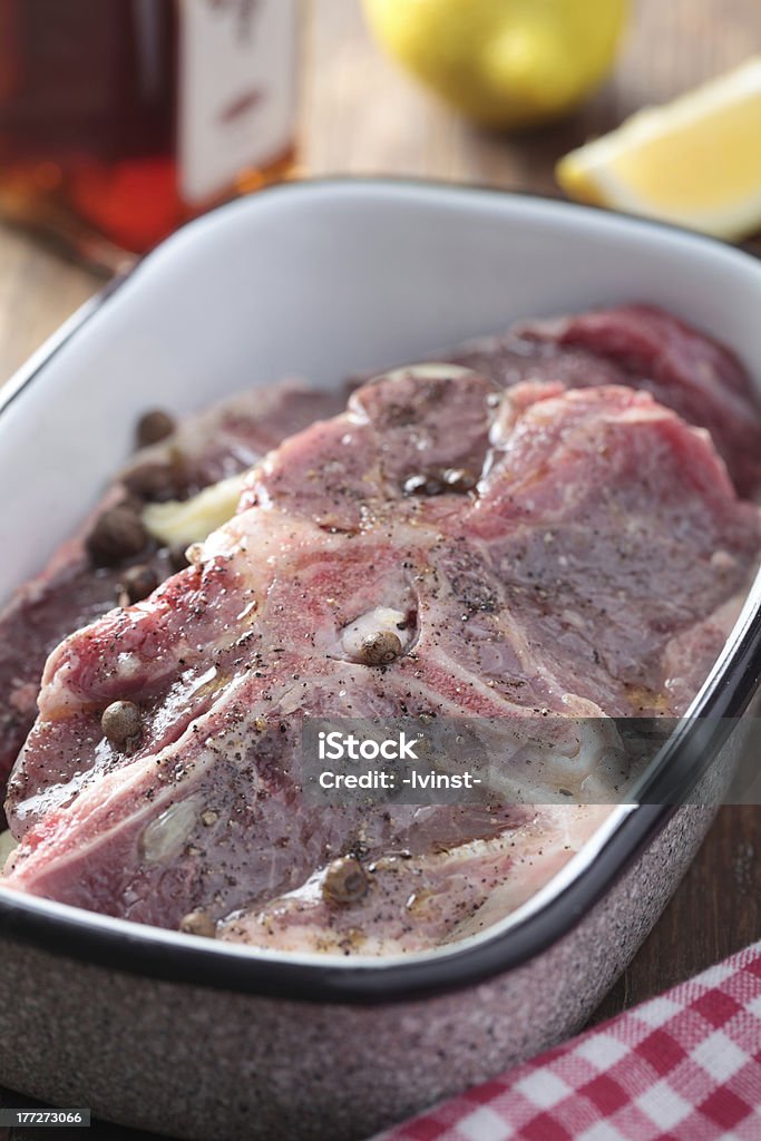 Cordeiro marinado sela - Foto de stock de Carne royalty-free