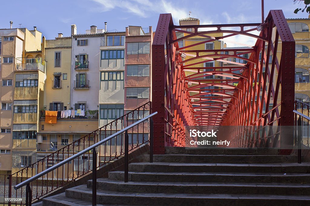 Città vecchia, Girona, Spagna - Foto stock royalty-free di Vecchio