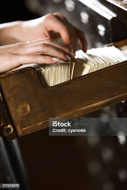 Searching In Archives Stock Photo - Download Image Now - Alphabetical Order, Archives, Arranging