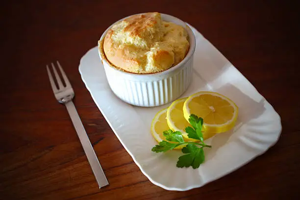 Photo of Soufflé with slices of lemons