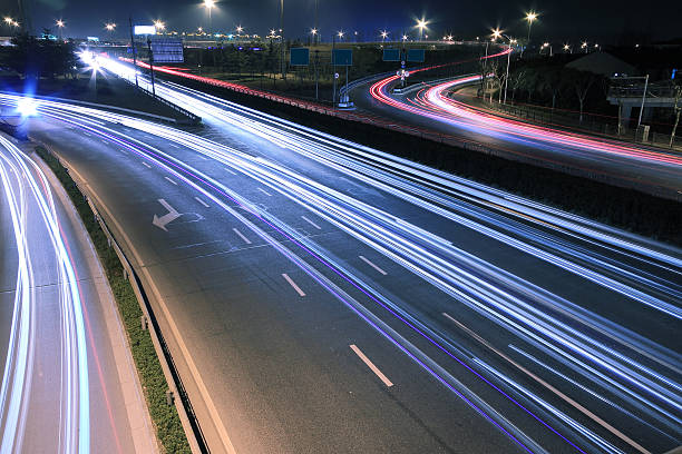 istock View dusk urban night traffic on the highway 177275466