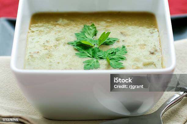 Fresh Split Pea Soup Stock Photo - Download Image Now - Bowl, Cooking, Dinner