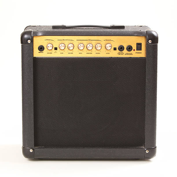 istock Guitar amplifier isolated on white background 177276260