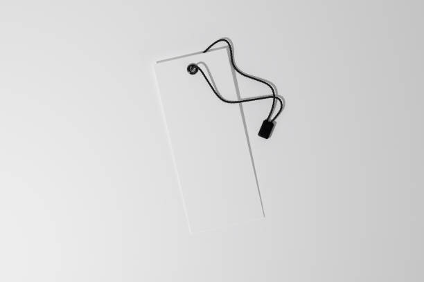 istock Clothing hang tag mockup. 3D rendering 1772773869
