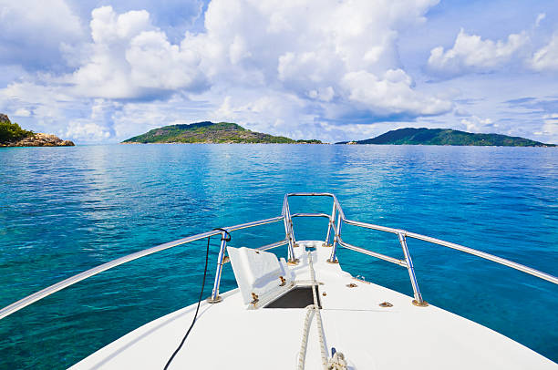 istock Tropical island and boat 177277674