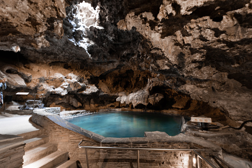 Footpath inside a cave