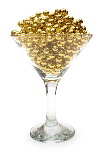 istock Gold necklace in glass 177278542