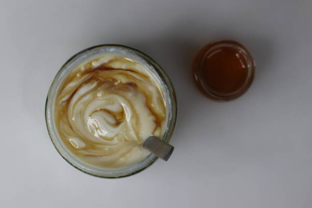 istock Curd and honey mix. Healthy dessert which help enhance the immune system 1772794057