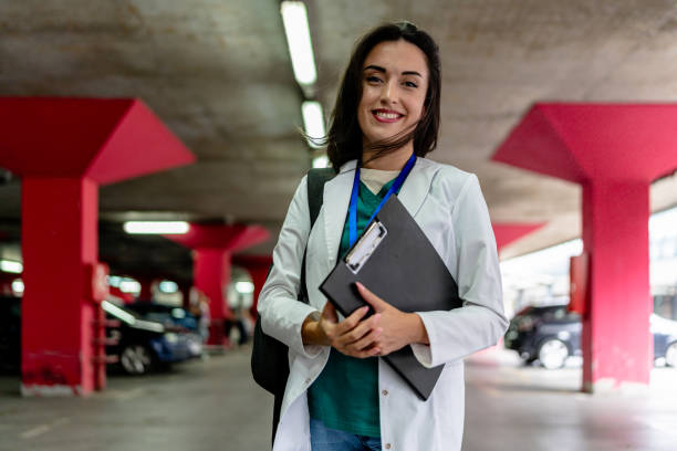 istock Female nurse brings poise to garage setting 1772803970